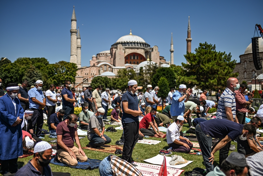 Freitagsgebet in der Hagia Sophia