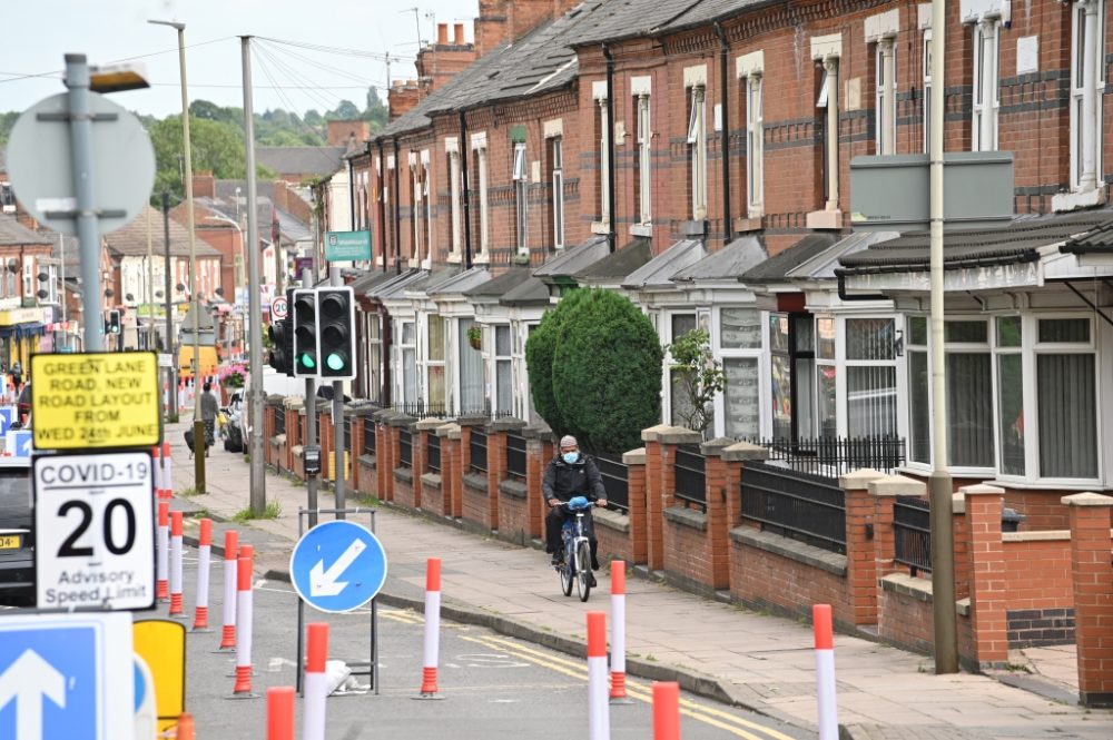 Die englische Stadt Leicester im Lockdown (Bild: Justin Tallis/AFP)