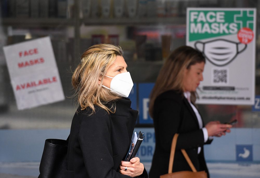 In Melbourne tritt eine allgemeine Maskenpflicht in Kraft (Bild: William West/AFP)