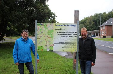 RaerenerRadRundweg - Joachim van Weersth (l.) und Björn Hartmann (Bild: Andreas Lejeune/BRF)