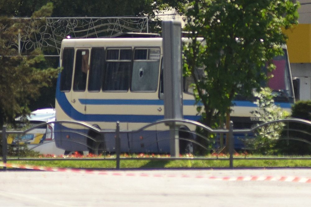 Geiselnahme in einem Bus in der Ukraine