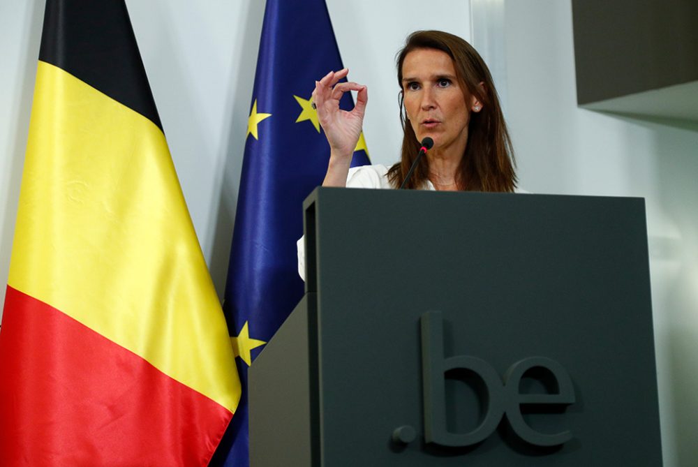 Premier Wilmès bei der Pressekonferenz im Anschluss an den Nationalen Sicherheitsrat (Bild: François Lenoir/Belga)