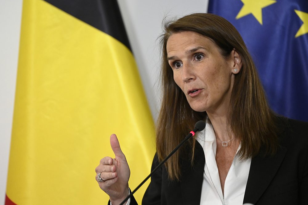 Premier Wilmès bei der Pressekonferenz im Anschluss an den Nationalen Sicherheitsrat (Bild: Dirk Waem/Belga)