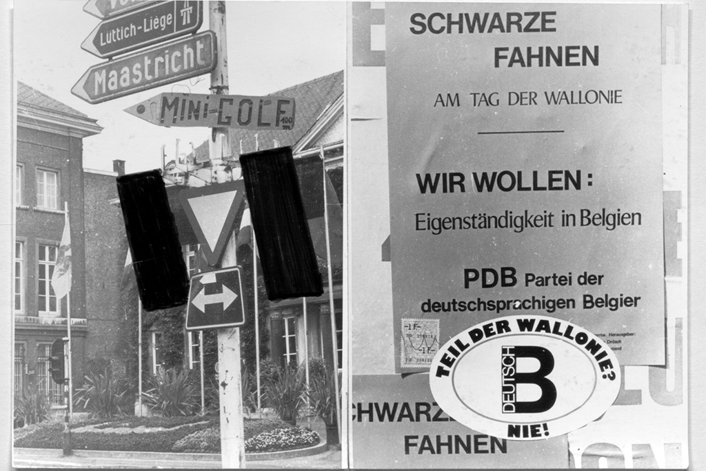 1980: Schwarze Fahnen der PDB (Bild: SAE)