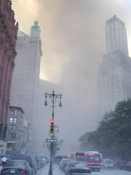 Anschlag auf das World Trade Center in New York am 11. September 2001 (Archivbild: Ciaran Dougherty/EPA)