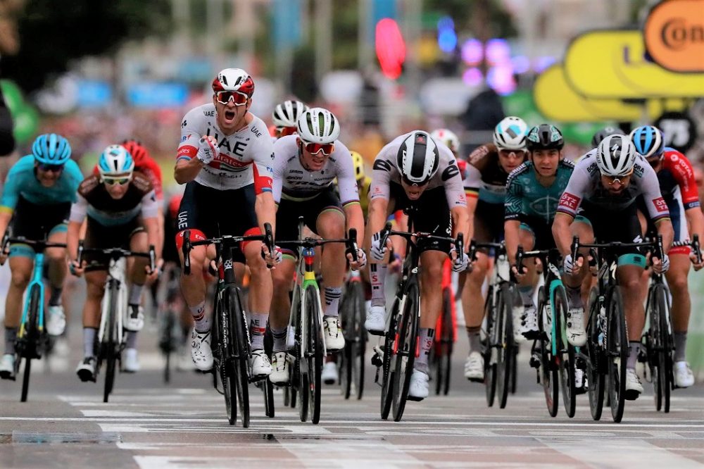 Alexander Kristoff setzte sich im Massensprint durch (Bild: Christophe Petit Tesson/AFP)