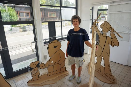 Ausstellung der Künstlerin Andrea Meishammer im Zollamt auf Köpfchen (Kukuk) (Bild: Stephan Pesch/BRF)