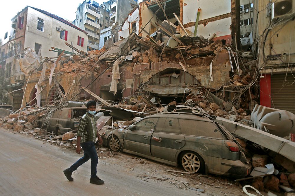 Nach der Katastrophe in Beirut (Bild: STR/AFP)