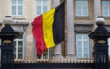 Belgische Flagge am Föderalparlament in Brüssel (Archivbild: Nicolas Maeterlinck/Belga)