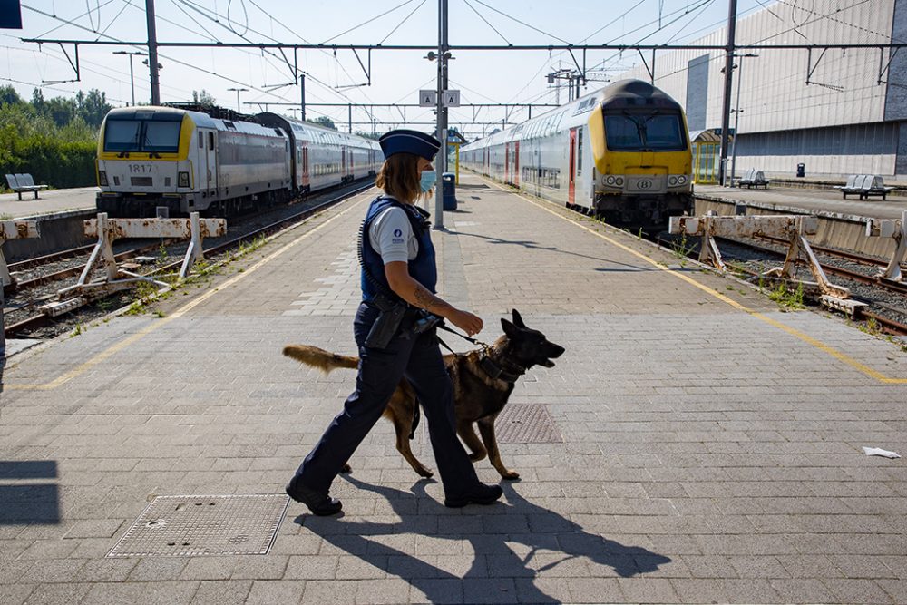 Am Bahnhof von Blankenberge (Bild: Kurt Desplenter/Belga)