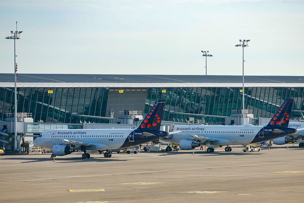 Flugzeuge von Brussels Airlines am Nationalflughafen Zaventem (Archivbild: Bruno Fahy/Belga)