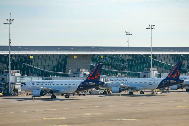 Flugzeuge von Brussels Airlines am Nationalflughafen Zaventem (Archivbild: Bruno Fahy/Belga)