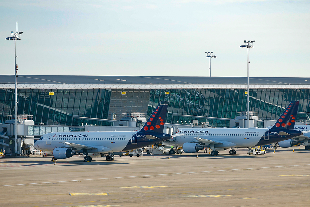 Flugzeuge von Brussels Airlines am Nationalflughafen Zaventem (Archivbild: Bruno Fahy/Belga)