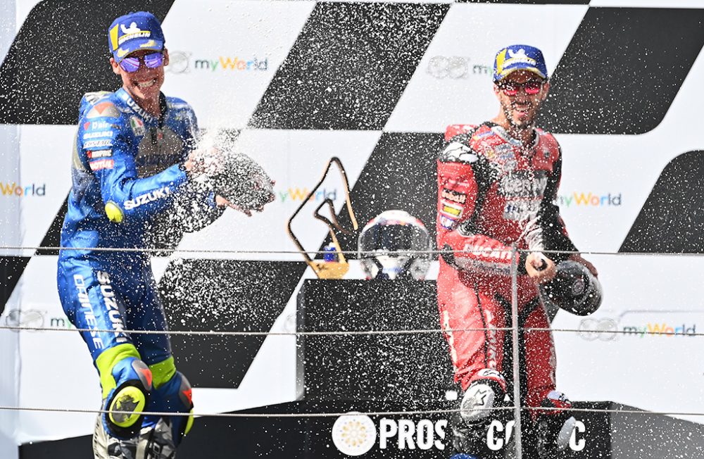 Dovizioso siegt beim MotoGP Rennen in Spielberg (Bild: Joe Klamar/AFP)