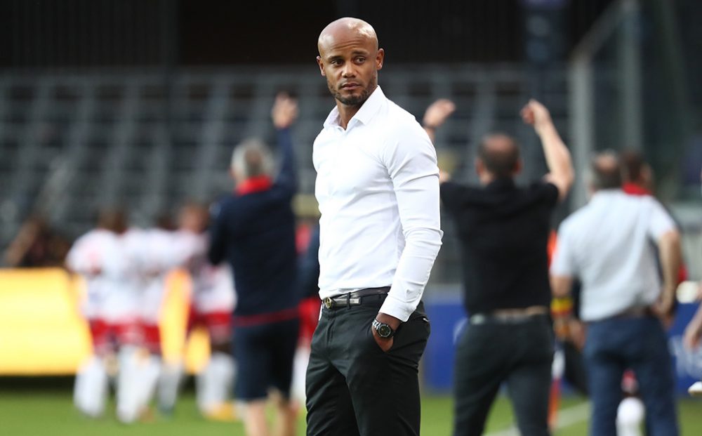 Anderlecht-Trainer Vincent Kompany beim Spiel gegen Excel Mouscron am 23. August (Bild: Virginie Lefour/Belga)