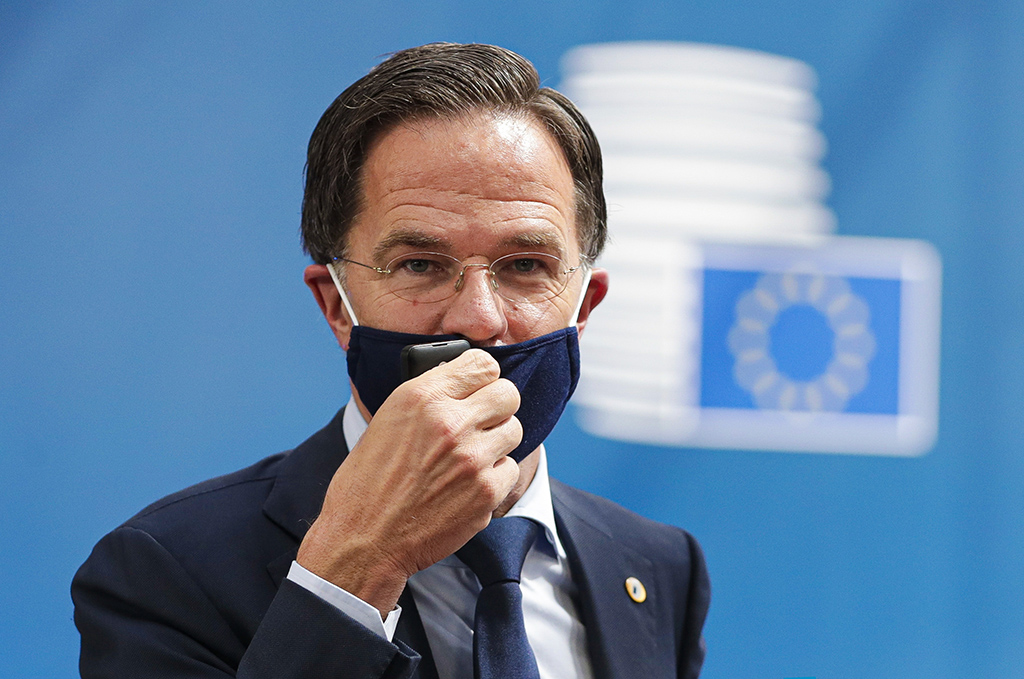 Der niederländische Ministerpräsident Mark Rutte (Archivbild: Stephanie Lecocq/Pool/AFP)