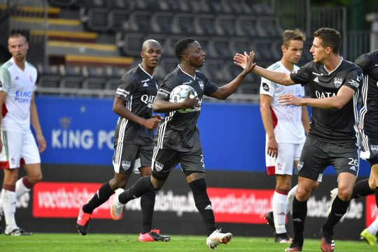 Isaac Nuhu nach seinem Treffer zum 1:1 (Bild: John Thys/Belga)