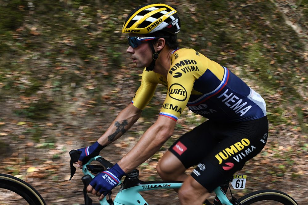 Primoz Roglic beim Radrennen Critérium du Dauphiné (Bild: Anne-Christine Poujoulat/AFP)