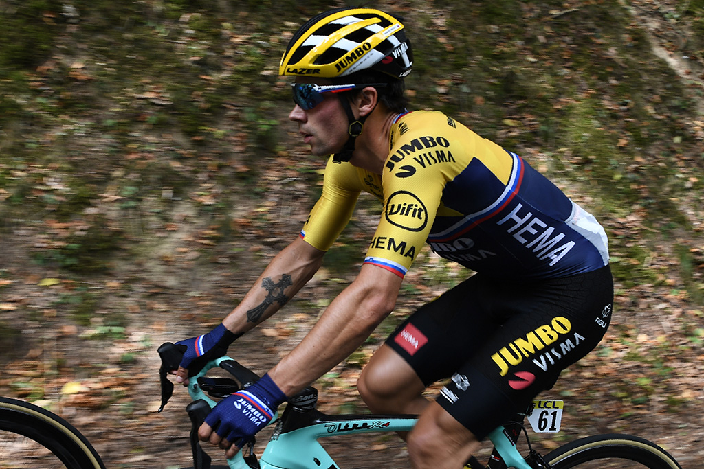 Primoz Roglic beim Radrennen Critérium du Dauphiné (Bild: Anne-Christine Poujoulat/AFP)