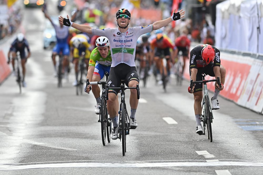 Sam Bennett gewinnt dritte Etappe der Wallonie-Rundfahrt (Bild: David Stockman/Belga)