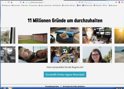 Screenshot: 11millionengruende.be