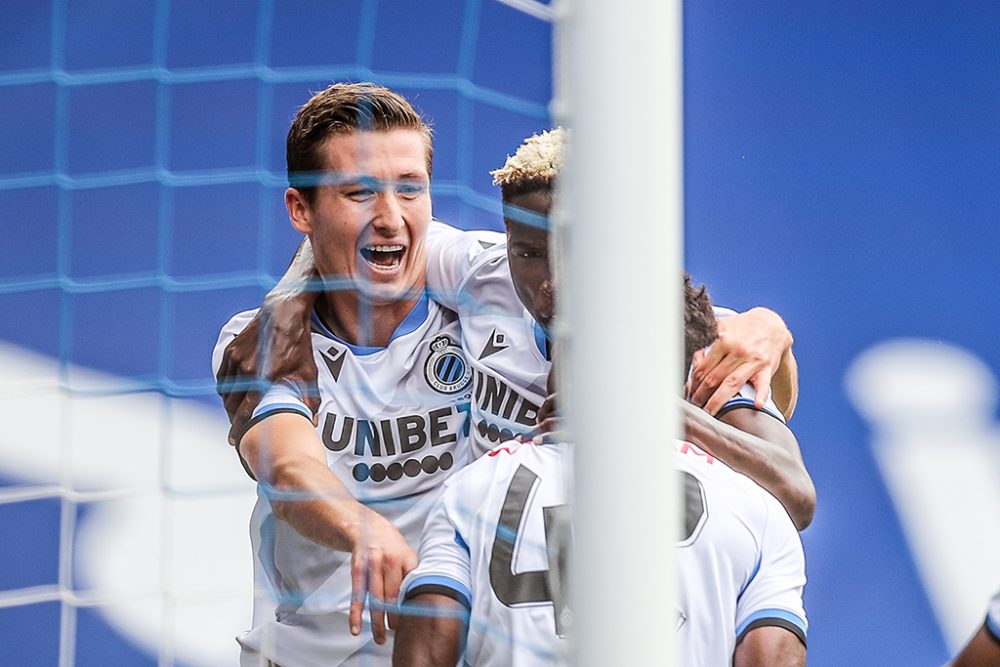 Hans Vanaken nach seinem Treffer im Spiel den KRC Genk (Bild: Bruno Fahy/Belga)