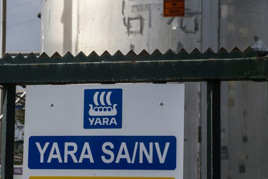 Düngemittelfabrik Yara in Tertre bei Mons (Archivbild: Thierry Roge/Belga)