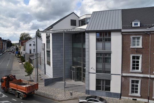 Gerichtsgebäude am Eupener Rathausplatz (Archivbild: Chantal Scheuren/BRF)