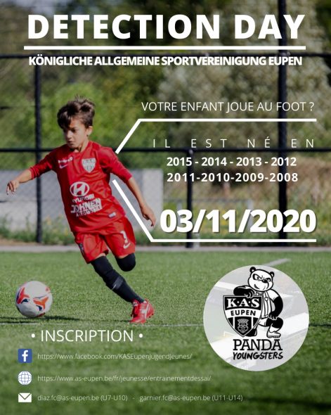 Detect Day: AS Eupen organisiert Sichtungstraining für Fußballtalente Bild: AS Eupen)