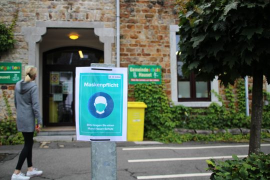 Schulstart in der Gemeindeschule Hauset (Bild: Robin Emonts/BRF)