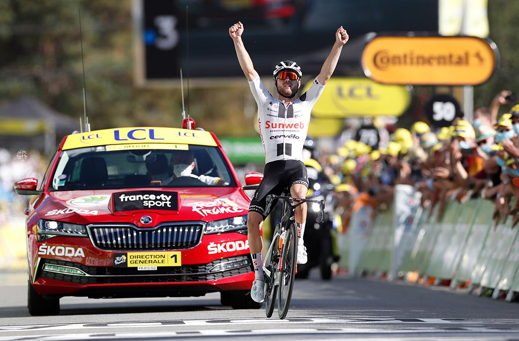 Marc Hirschi gewinnt die zwölfte Etappe der Tour de France (Bild: Sebastien Noguer/Pool/AFP)