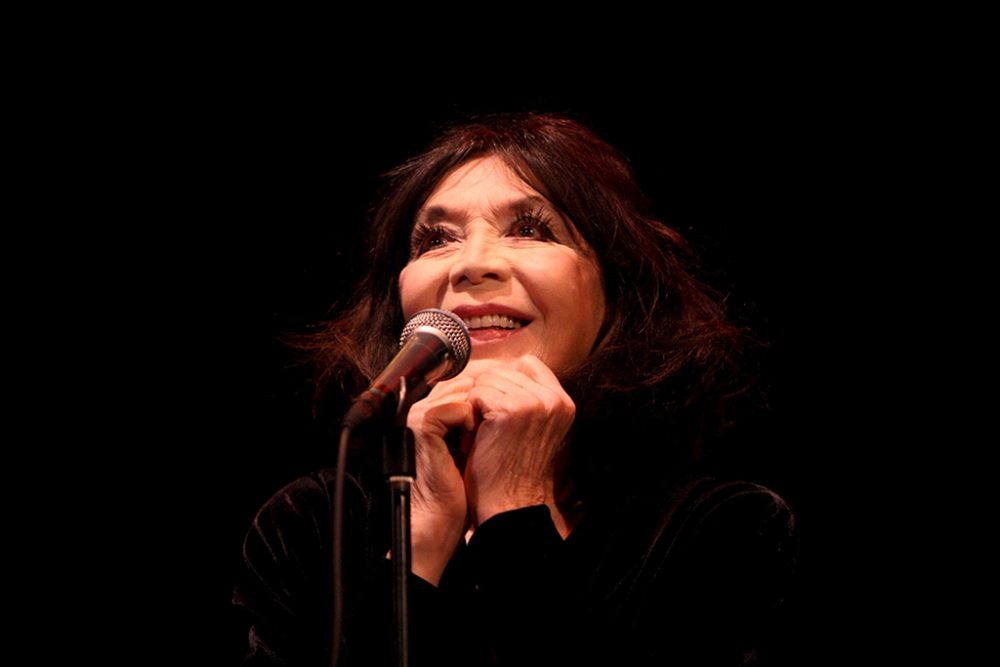 Juliette Greco bei einem Auftritt in Warschau im März 2018