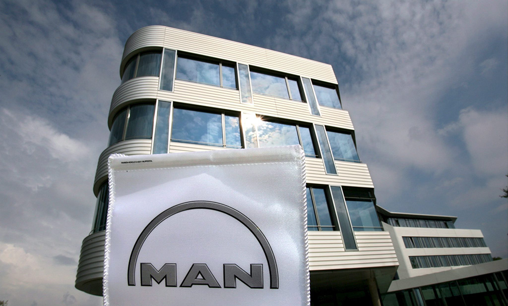 MAN-Hauptsitz in München (Bild: Frank Leonhardt/EPA)