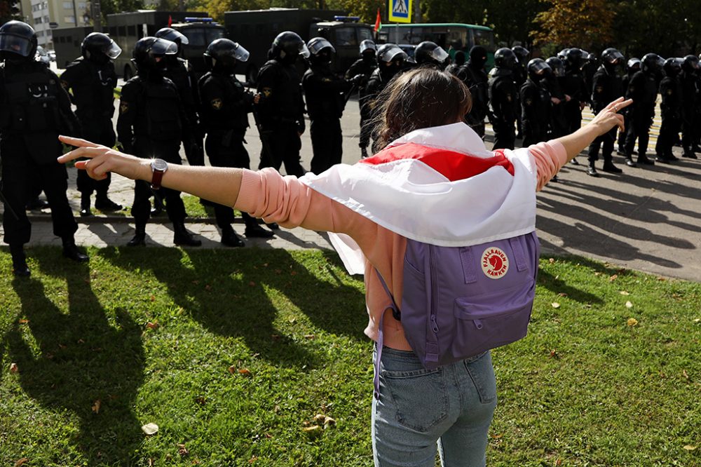 Proteste in Minsk am 13. September (Bild: Tut.by/AFP)