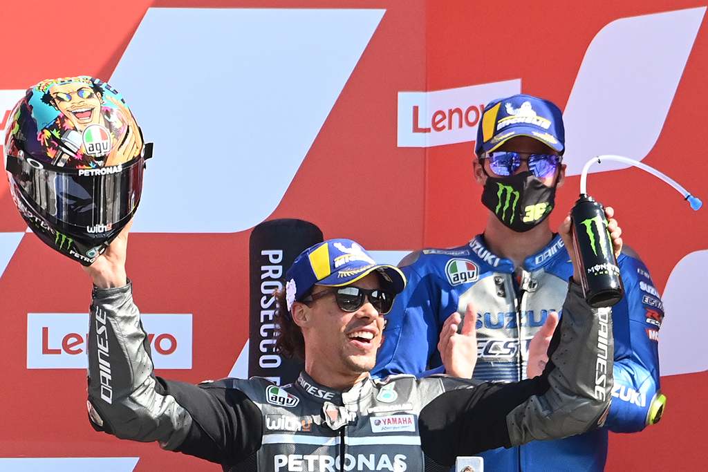 Franco Morbidelli hat sich seinen Debütsieg in der MotoGP gesichert (Bild: Andreas Solaro/AFP)