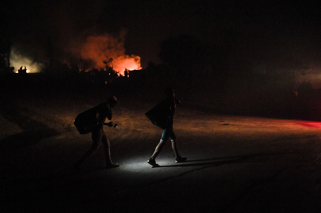 Neues Feuer im Flüchtlingslager Moria