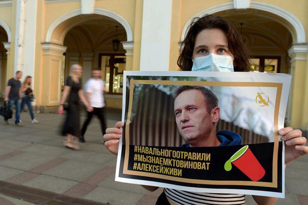 Unterstützung für den russischen Oppositionsführer Nawalny
