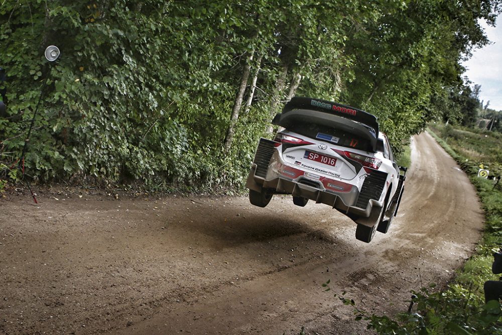 Sébastien Ogier/Julien Ingrassia beim Shakedown der Rallye Estland (Bild: Toyota Gazoo Racing)