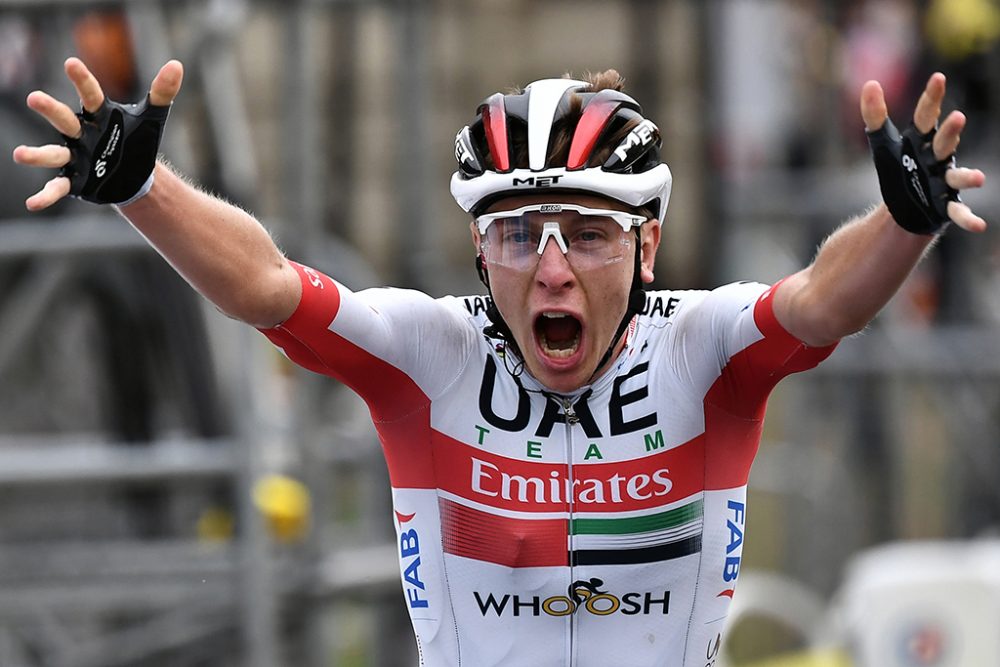 Tadej Pogacar gewinnt die neunte Etappe der Tour de France (Bild: Marco Bertorello/AFP)