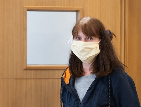 Die Angeklagte Kathrin H. (Bild: Benoit Doppagne/Belga)