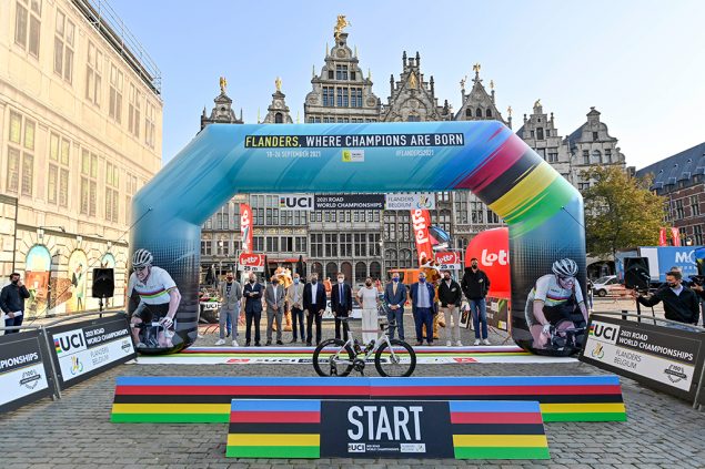 Rad-WM 2021 in Antwerpen vorgestellt (Bild: Dirk Waem/Belga)