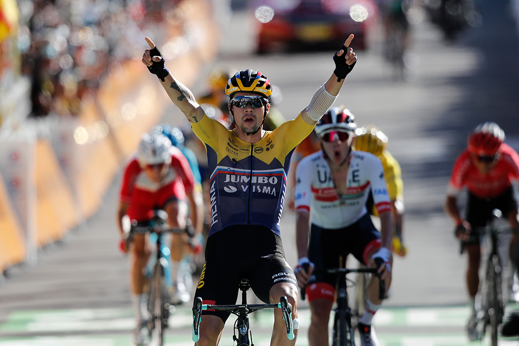 Primož Roglič hat die vierte Etappe der Tour de France gewonnen (Bild: Christophe Ena/AFP)