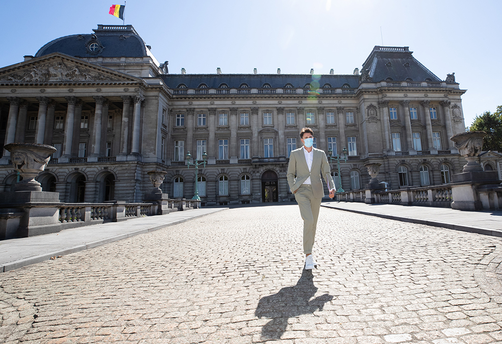 Conner Rousseau Mitte August vor dem Königspalast (Bild: Benoît Doppagne/Belga)