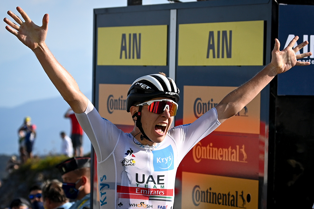 Tadej Pogačar gewinnt die 15. Etappe der Tour de France (Bild: David Stockman/Belga)