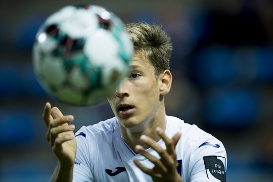 Yari Verschaeren beim Spiel am Samstagabend (Bild: Jasper Jacobs/Belga)