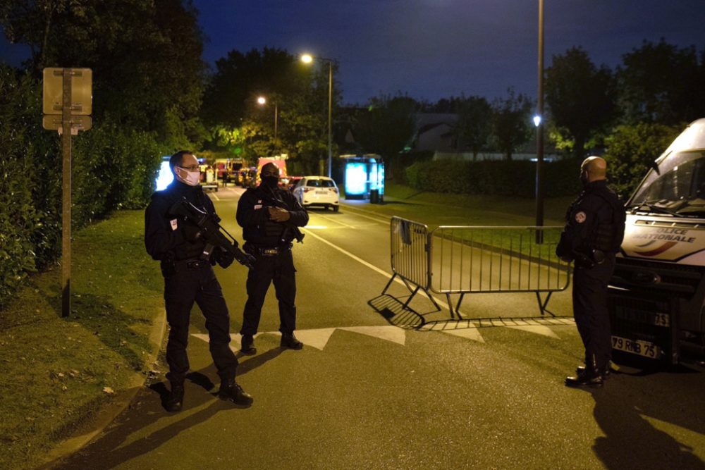 Anschlag auf Lehrer in der Nähe von Paris (Bild: Abdulmonam Nam Eassa/AFP)