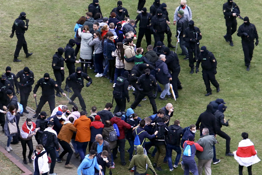 Zusammenstöße bei Demo in Minsk