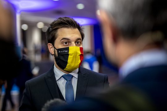 MR-Chef Georges-Louis Bouchez (Bild: Hatim Kaghat/Belga)