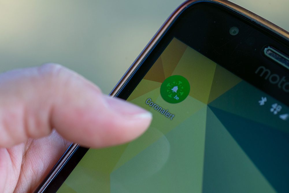 Corona-Warn-App "Coronalert" (Archivbild: Nicolas Maeterlinck/Belga)