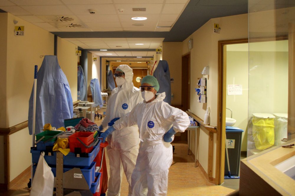 Die Covid-Station des St.-Nikolaus-Hospitals Eupen (Bild: Andreas Lejeune/BRF)